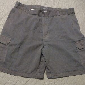 Vintage Faded Black Puritan Cargo Men Shorts